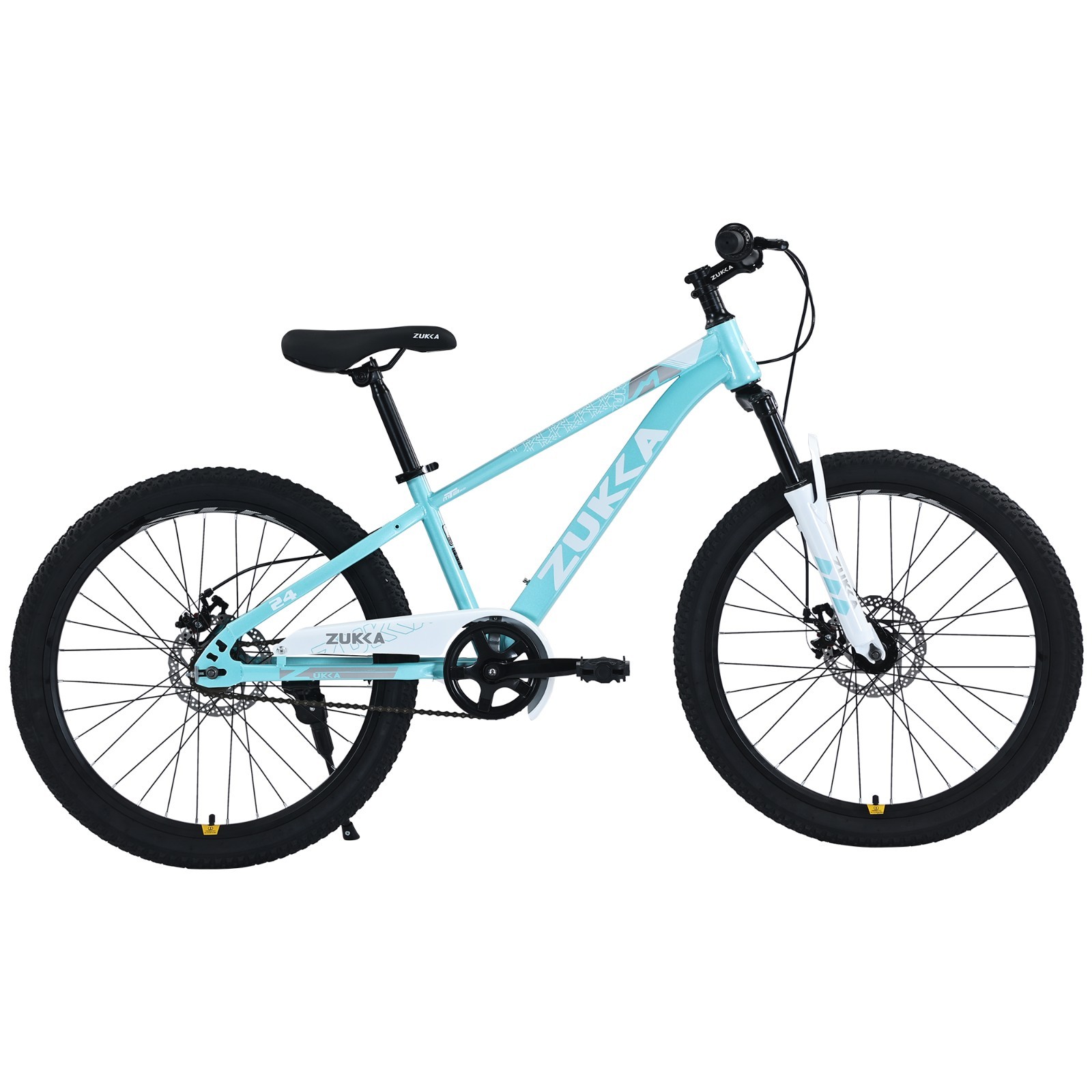 ZUKKA 24 Inch Single Speed Mountain Bike for Kids Ages 9-12,