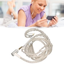 Earphone Upgrade Cable Replacement 8 Core Silver Plated 2 Pin Headphone Wire