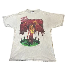 Vintage 1996 Morbid Angel - Angel Of Disease Shirt XL Distressed Death Metal