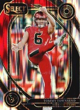 2024 Panini Select #296 Tommy Townsend Black & Red Prizm Shock
