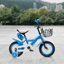 12" Fahrrad Kinderrad Doppelbremsmodus Kettenschutz Stützräder Aufbewahrungskorb