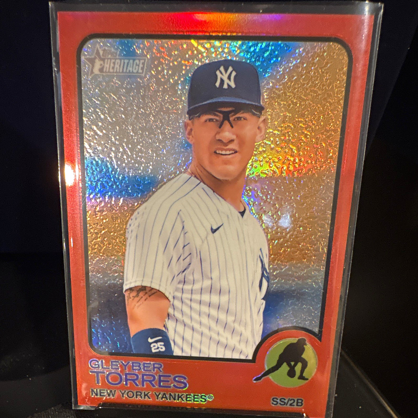 Topps Heritage Gleyber Torres New York Yankees Red Parallel #299 237/573