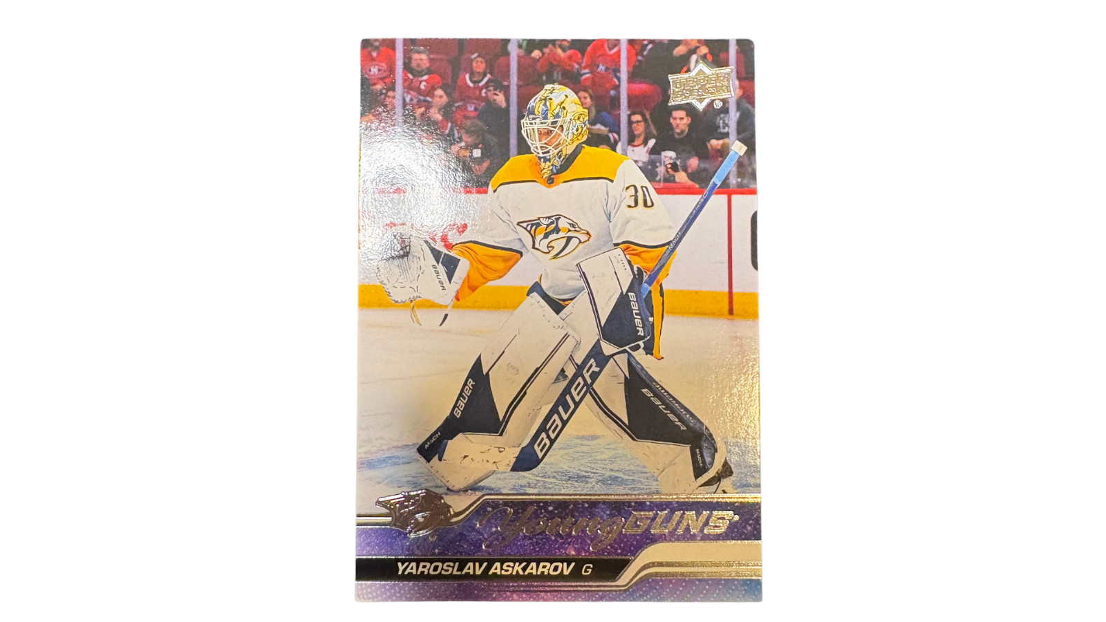 2023-24 YAROSLAV ASKAROV UPPER DECK YOUNG GUNS - #204 PREDATORS