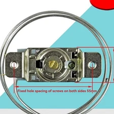 Refrigerator Thermostat 2-Side Mount 2-Pin Freezer Temperature Control Probe