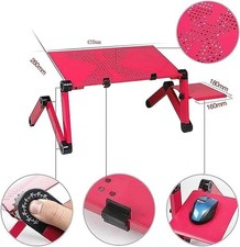 Tavolino Laterale Mobile Tavolo Workstation Regolabile Tavolo Portatile Pieghevole