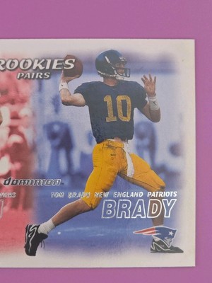 2000 Skybox Dominion - Rookies Pairs Tom Brady, Giovanni Carmazzi