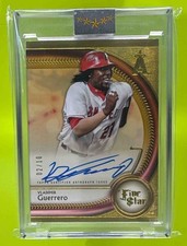 2025 Topps Five Star Vladimir Guerrero Gold /10 Encased On Card Auto