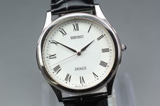  Near MINT Seiko Dolce 8J41-8010 35mm White Dial Quartz Men's Watch