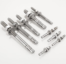 THROUGH BOLT Wall Anchor Fixing Steel ZP A2 Fastener Rawl Brick Concrete Stone