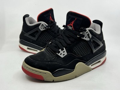 Nike Air Jordan Bred 4 Retro 2019 Black/Red, Youth Size 6.5