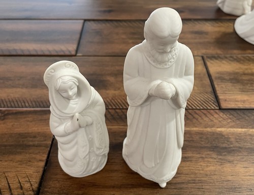 Vintage Lenox 2000 Christmas Nativity Set Ivory China 10 Pcs Crèche Original Box - Picture 13 of 21