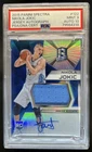 2015-16 Panini Spectra Nikola Jokic RC Jersey Rookie Auto #122 Nuggets PSA 9
