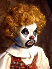 Handpainted Spooky Horror Doll, Halloween Scary Doll Prop, Haunted House Decor