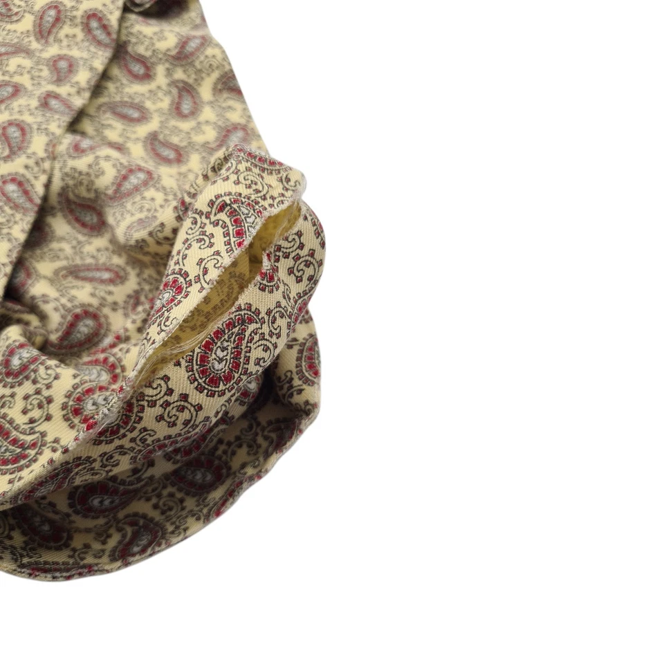Tootal Style Scarf 1960s Paisley Scarf Vintage Retro Mens Fringe Ascot Cravat A1 - Image 4 of 4