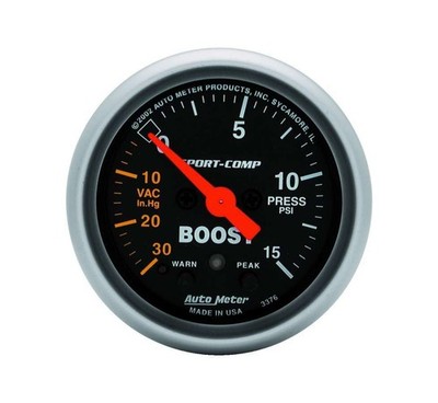 Auto Meter 2-1/16in S/C Boost/Vac. Gauge 30in/15psi