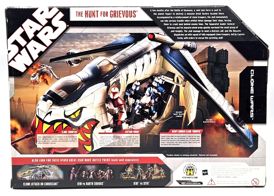 Набор Star Wars Battle Packs The Hunt for Grievous Clone Wars 77-07 2006 - Изображение 2 из 4