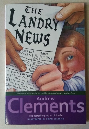 the landry news by andrew clements paperback book (english)