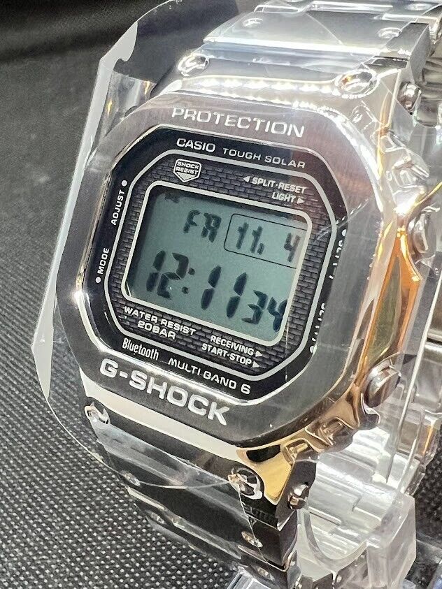 Casio GMW-B5000D-1JF G-Shock Bluetooth Men's Watch Silver Japan Full Metal