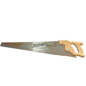 Vintage Disston Handsaw R-1, 26" Blade, Rip Saw, 5 1/2 Point Carpenter Tool Used