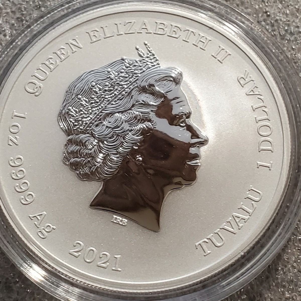 2021 Tuvalu 1 oz 999 Silver Black Flag Ching Shih The Red Flag