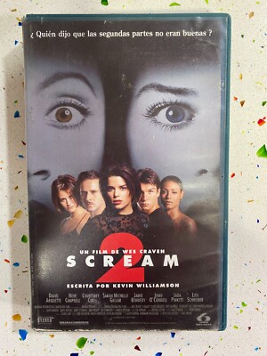 SCREAM 2 VHS CINTA DAVID ARQUETTE NEVE CAMPBELL