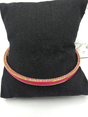 $58 Kate Spade Hidden Crystal Bangle Bracelet Pink Enamel "The Bangles" 235 D - Picture 4 of 6