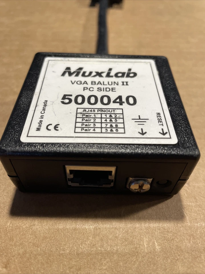 Muxlab VGA Balun II 500040 PC lateral macho A17 Foto 2 de 4