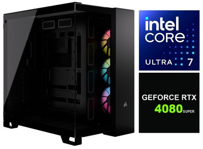 Gaming PC Intel Core Ultra 7 265K, RTX 4080 SUPER, 64GB DDR5-6000, 2TB M.2 SSD