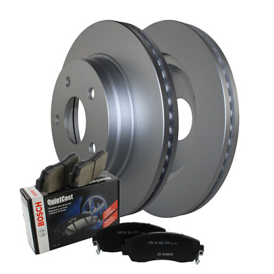 Front Brake Kit 336mm Disc Rotors Bosch Semi-Met Pads For Dodge Durango Ram 1500