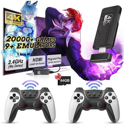 WIRELESS VIDEOSPIELKONSOLE RETRO-SPIELEKONSOLE 30000+ SPIELE KLASSISCHE EMULATOR