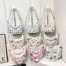 Women Large Capacity Shoulder Bag Cartoon Printed Crossbody Bag Dumpling Bags  