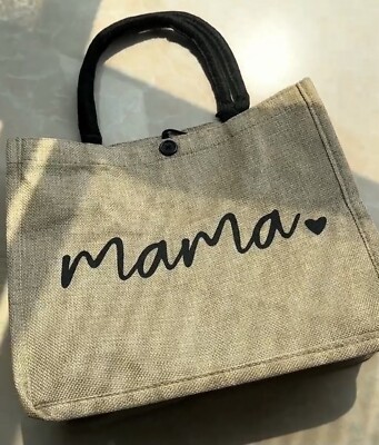 mama monogram tote bag