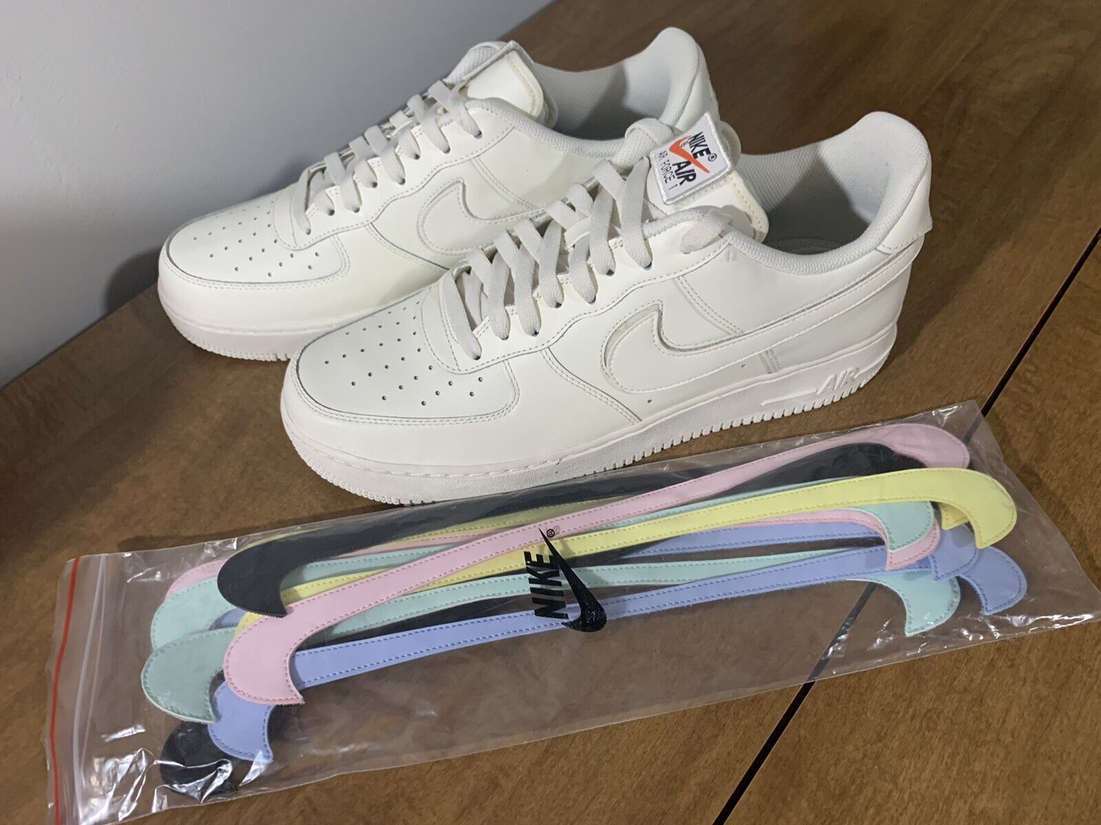 Desanimarse Resolver vecino Nike MEN&#039;S Air Force 1 &#039;07 QS SAIL SWOOSH PACK PASTEL SIZE 12 NEW  | eBay