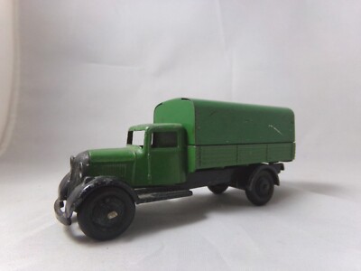 Wagon Couvert Dinky Toys (25b) - Bâche Gris/Taube - Châssis Type 2 - Vintage