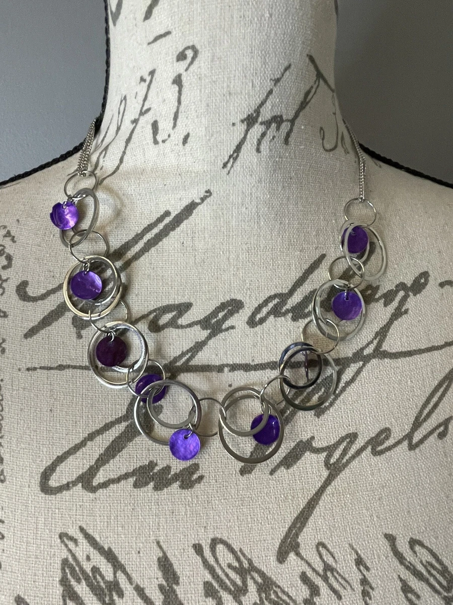 Short purple 2024 necklace paparazzi