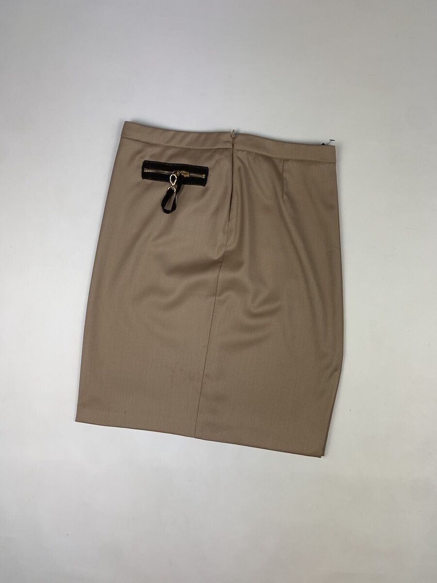 【関税&送料込み】Moschino Beige Virgin Wool Skirt Love Moschino ladies a-line wool skirt beige size US 8 | eBay