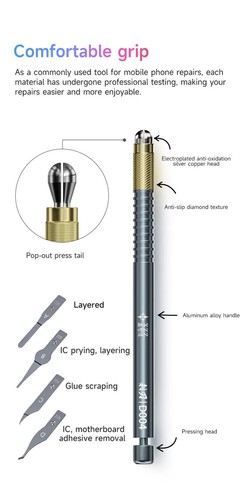 Cuchillo de goma XZZ D004 pegamento para quitar pegamento CPU IC borde pegamento hoja para quitar - Imagen 6 de 7