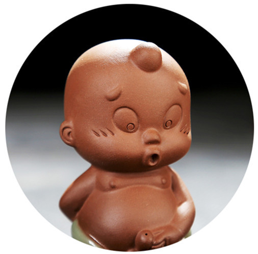 Chinese Creative Pee Doll Water Squirt Tea Pet Yixing Zisha Lovely