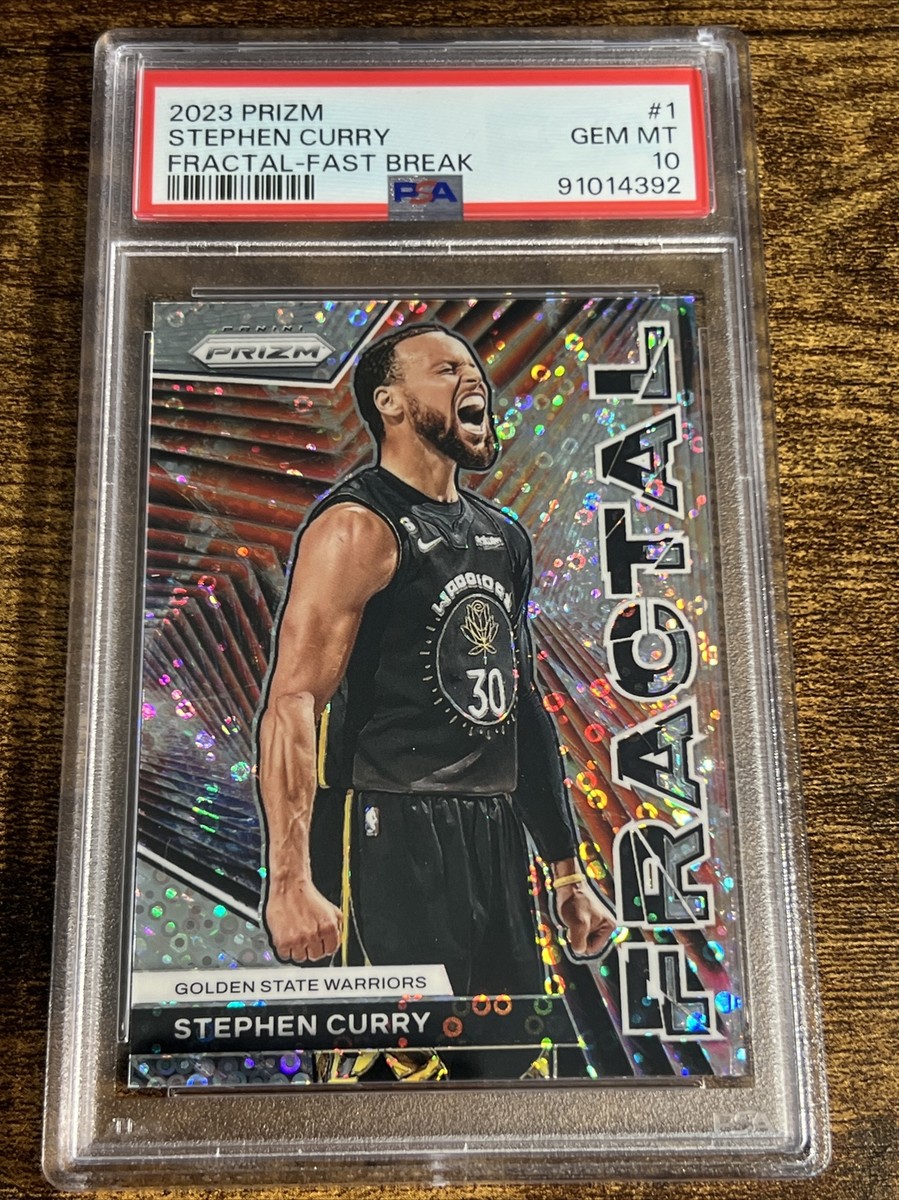 2023-24 Panini Prizm STEPHEN CURRY Silver Fractal Fast Break 2023-24 Panini Prizm STEPHEN CURRY Silver Fractal Fast Break