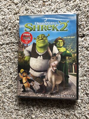 Shrek 2 (DVD, 2004, Full Screen) Sealed, But There Is Something Shaking Inside