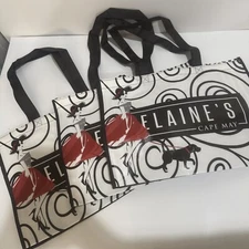 Shopping Reusable Tote Bag  Reusable Black White Red  Tote