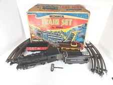 1970 MARX Mechanical Train Set 526 Complete Original Box Locomotive Tender Key