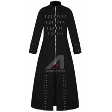 HANDMADE BLACK HELLRAISER GOTH PUNK PINHEAD VAMPIRE JACKET TRENCH COAT