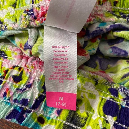 No Boundaries Junior Shorts sz M Multicolor Floral Elastic Waist Active Running - Picture 10 of 19