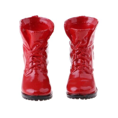 1/6 Scale Women's Sneakers Shoes Combat Boots For 12" Action Figure Red - Afbeelding 1 van 12