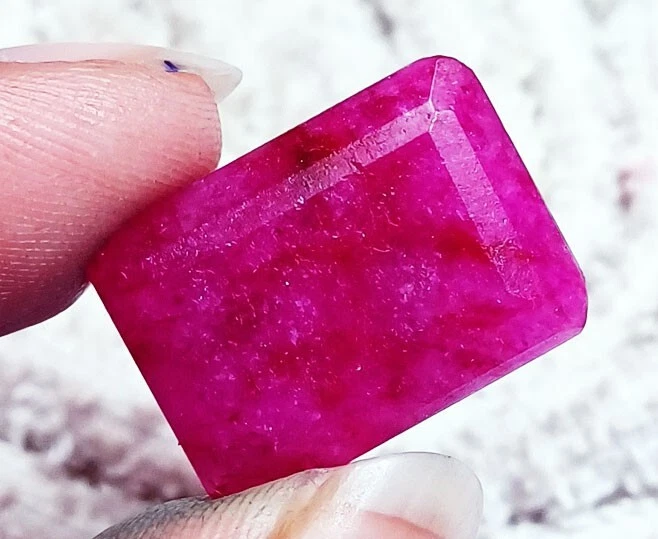 Natural Red Beryl Emerald Cut Certified Loose Gemstone 23.65+ Ct On eBay - Image 3 of 4