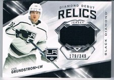 2019-20 BLACK DIAMOND DEBUT RELICS CARL GRUNDSTROM 179/349 LOS ANGELES KINGS