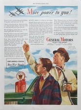 1944 General Motors Vintage Ad More power to you