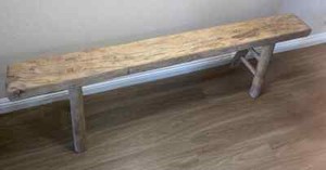 Antique Rustic Vintage skinny noodle bench (handmade)