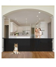 90 Inch Retractable Baby Gates Extra Wide Dog Gate Outdoor Retractable Gate GG10